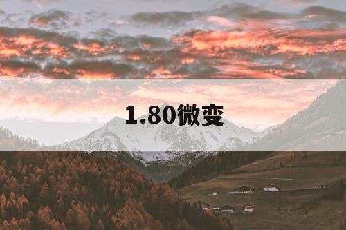 1.80微变