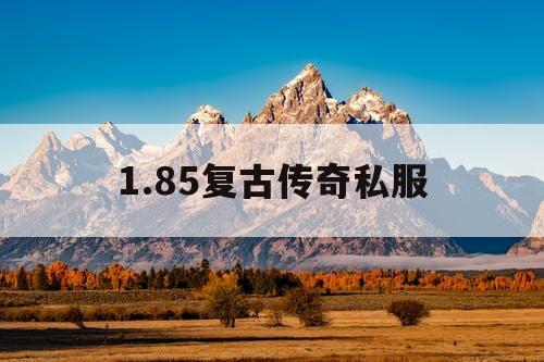 1.85复古传奇私服