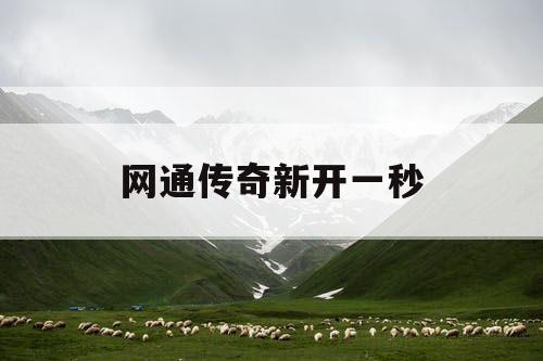 网通传奇新开一秒