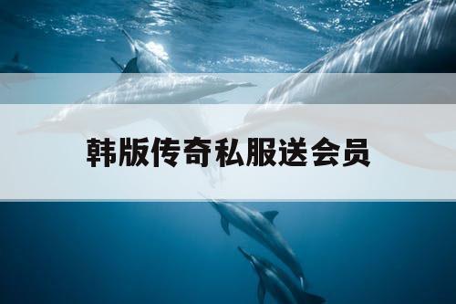 韩版传奇私服送会员