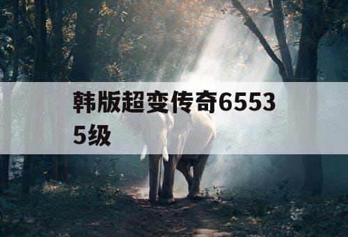 韩版超变传奇65535级