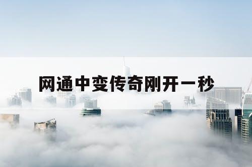 网通中变传奇刚开一秒
