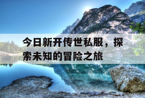 今日新开传世私服，探索未知的冒险之旅