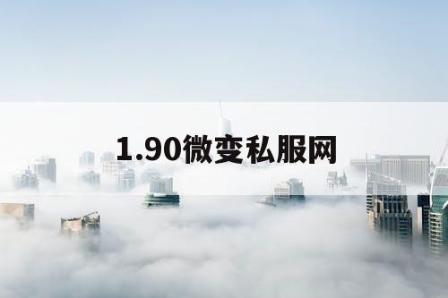 1.90微变私服网
