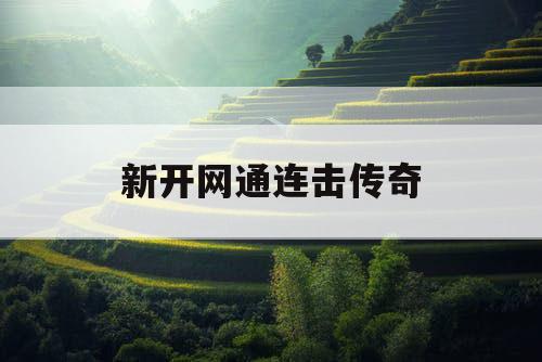 新开网通连击传奇