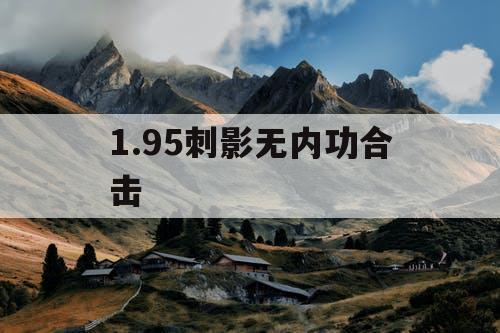 1.95刺影无内功合击