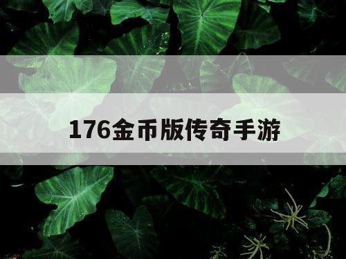 176金币版传奇手游