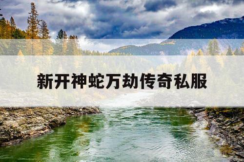 新开神蛇万劫传奇私服