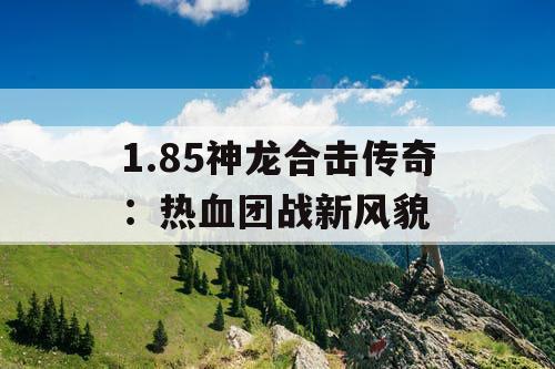 1.85神龙合击传奇：热血团战新风貌