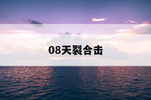 08天裂合击