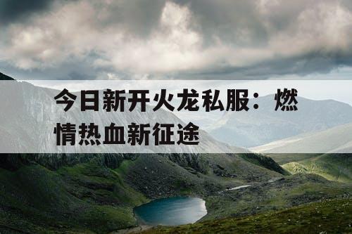 今日新开火龙私服：燃情热血新征途