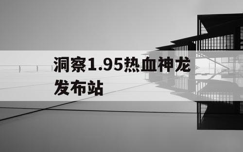洞察1.95热血神龙发布站