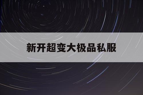 新开超变大极品私服
