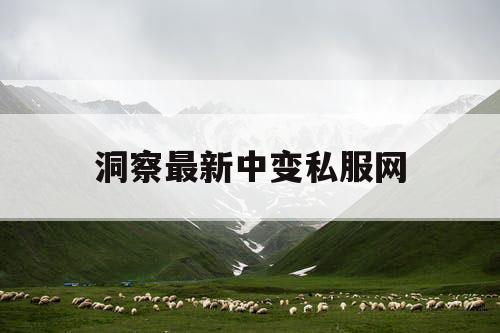 洞察最新中变私服网