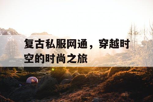 复古私服网通，穿越时空的时尚之旅