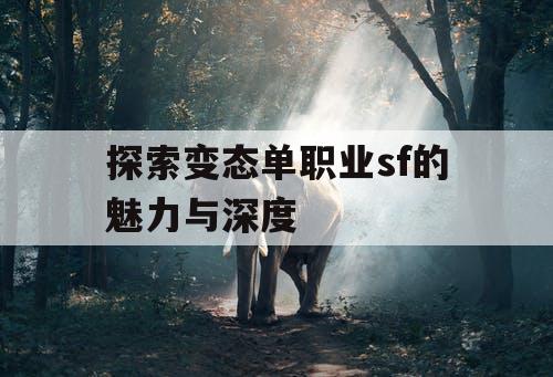 探索变态单职业sf的魅力与深度
