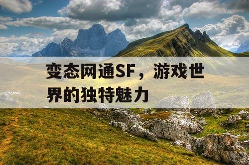 变态网通SF，游戏世界的独特魅力