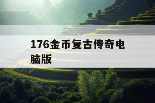 176金币复古传奇电脑版