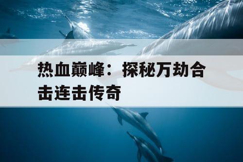 热血巅峰：探秘万劫合击连击传奇