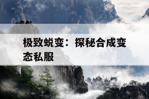 极致蜕变：探秘合成变态私服