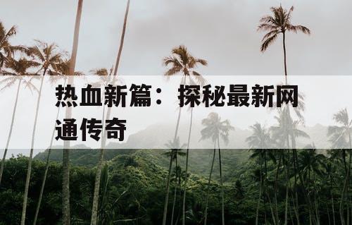 热血新篇：探秘最新网通传奇