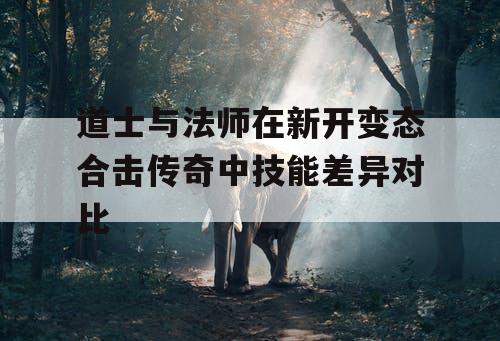 道士与法师在新开变态合击传奇中技能差异对比