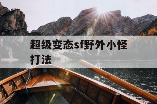 超级变态sf野外小怪打法